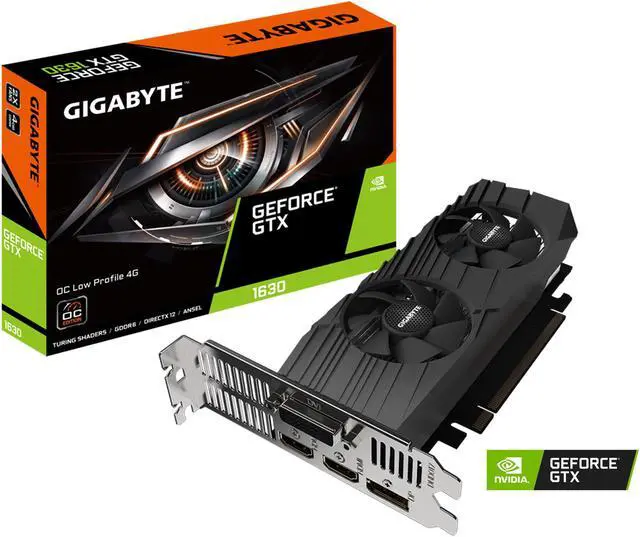 Alt view image 8 of 8 - GIGABYTE GeForce GTX 1630 4GB GDDR6 PCI Express 3.0 x16 Low Profile Graphics Card GV-N1630OC-4GL