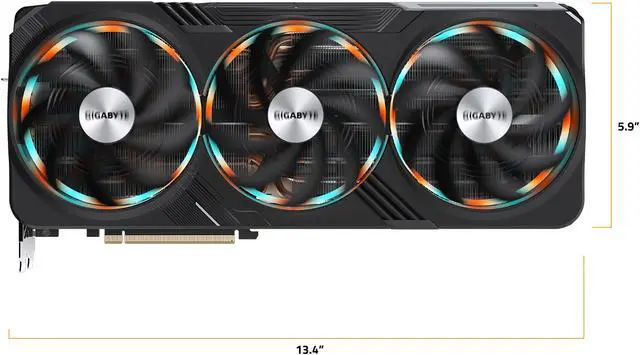 Alt view image 10 of 11 - GIGABYTE Gaming GeForce RTX 4090 24GB GDDR6X PCI Express 4.0 x16 ATX Video Card GV-N4090GAMING OC-24GD