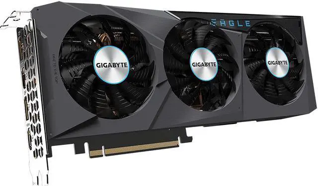 Alt view image 3 of 8 - GIGABYTE EAGLE OC GeForce RTX 3070 8GB GDDR6 PCI Express 4.0 x16 ATX Graphics Card GV-N3070EAGLE OC-8GD R2