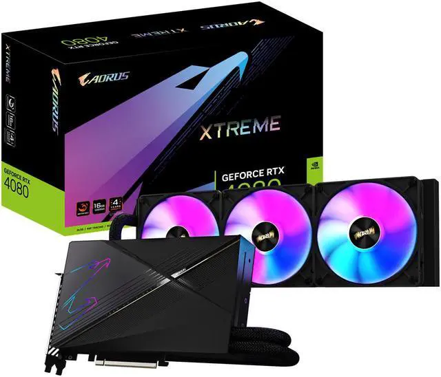 Alt view image 8 of 8 - GIGABYTE AORUS GeForce RTX 4080 16GB GDDR6X PCI Express 4.0 ATX Graphics Card GV-N4080AORUSX W-16GD