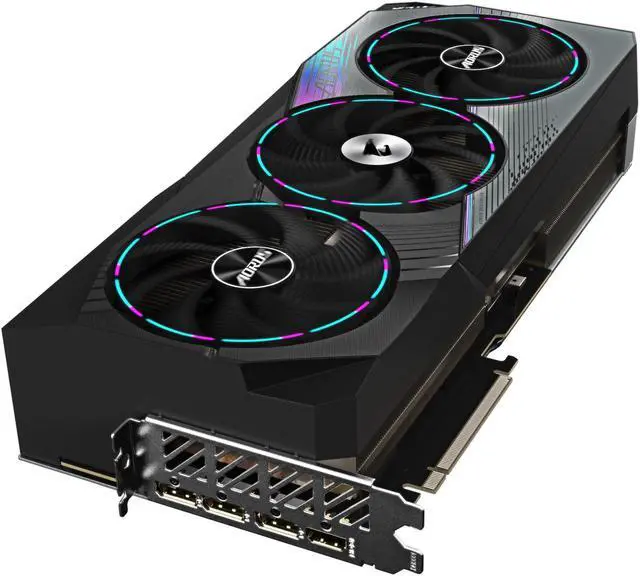 Alt view image 6 of 12 - GIGABYTE AORUS GeForce RTX 4080 16GB GDDR6X PCI Express 4.0 x16 ATX Graphics Card GV-N4080AORUS M-16GD