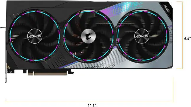 Alt view image 10 of 12 - GIGABYTE AORUS GeForce RTX 4080 16GB GDDR6X PCI Express 4.0 x16 ATX Graphics Card GV-N4080AORUS M-16GD