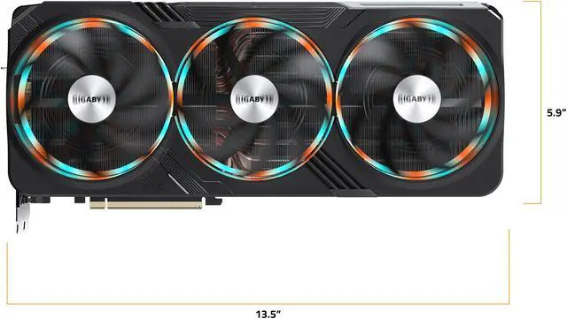 Alt view image 10 of 11 - GIGABYTE Gaming GeForce RTX 4080 16GB GDDR6X PCI Express 4.0 x16 ATX Graphics Card GV-N4080GAMING OC-16GD