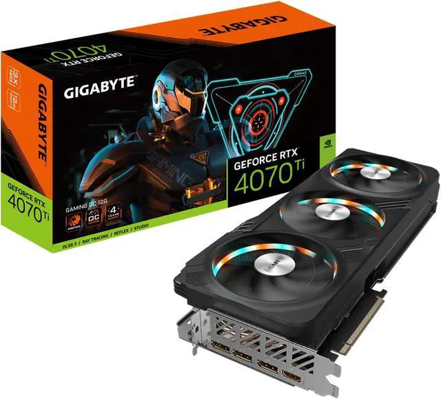 Alt view image 11 of 11 - GIGABYTE GeForce RTX 4070 Ti GAMING OC 12G Graphics Card, 3x WINDFORCE Fans, 12GB 192-bit GDDR6X, GV-N407TGAMING OC-12GD Video Card