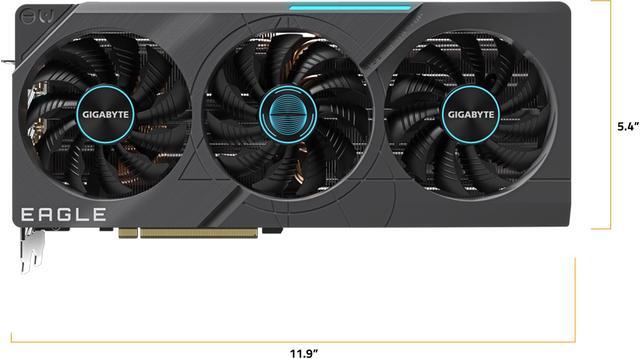 Alt view image 8 of 10 - GIGABYTE GeForce RTX 4070 Ti EAGLE OC 12G Graphics Card, 3x WINDFORCE Fans, 12GB 192-bit GDDR6X, GV-N407TEAGLE OC-12GD Video Card