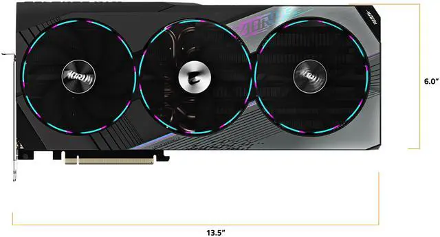 Alt view image 10 of 12 - GIGABYTE AORUS GeForce RTX 4070 Ti MASTER 12G Graphics Card, 3x WINDFORCE Fans, 12GB 192-bit GDDR6X, GV-N407TAORUS M-12GD Video Card