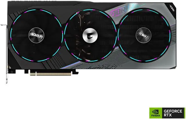 Alt view image 2 of 12 - GIGABYTE AORUS GeForce RTX 4070 Ti MASTER 12G Graphics Card, 3x WINDFORCE Fans, 12GB 192-bit GDDR6X, GV-N407TAORUS M-12GD Video Card