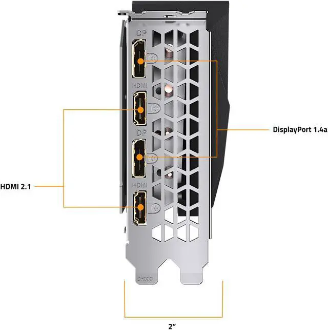 Alt view image 10 of 11 - GIGABYTE Gaming GeForce RTX 3060 Ti 8GB GDDR6X PCI Express 4.0 x16 ATX Graphics Card GV-N306TXGAMING OC-8GD