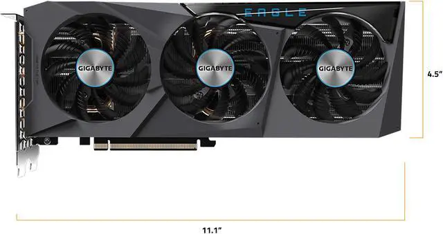 Alt view image 10 of 12 - GIGABYTE Eagle GeForce RTX 3060 Ti 8GB GDDR6X PCI Express 4.0 x16 ATX Graphics Card GV-N306TXEAGLE OC-8GD