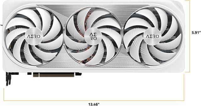 Alt view image 8 of 10 - GIGABYTE AERO GeForce RTX 4090 24GB GDDR6X PCI Express 4.0 x16 ATX Graphics Card GV-N4090AERO OC-24GD