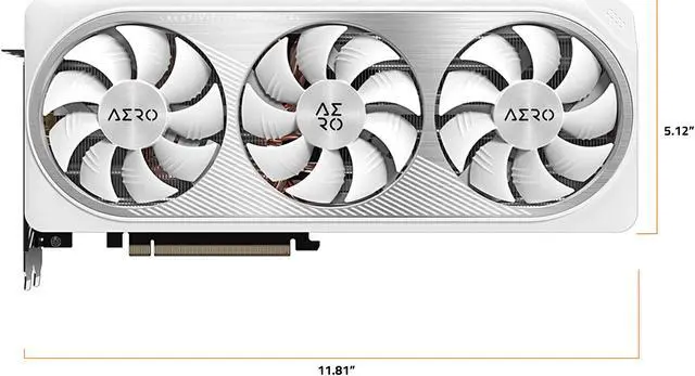 Alt view image 9 of 11 - GIGABYTE AERO GeForce RTX 4070 12GB GDDR6X PCI Express 4.0 x16 ATX Graphics Card GV-N4070AERO OC-12GD