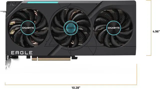 Alt view image 8 of 10 - GIGABYTE Eagle GeForce RTX 4070 12GB GDDR6X PCI Express 4.0 x16 ATX Graphics Card GV-N4070EAGLE OC-12GD