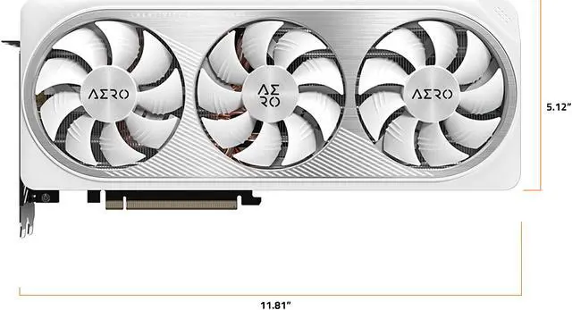 Alt view image 9 of 11 - GIGABYTE AERO GeForce RTX 4070 Ti 12GB GDDR6X PCI Express 4.0 x16 ATX Graphics Card GV-N407TAERO OCV2-12GD