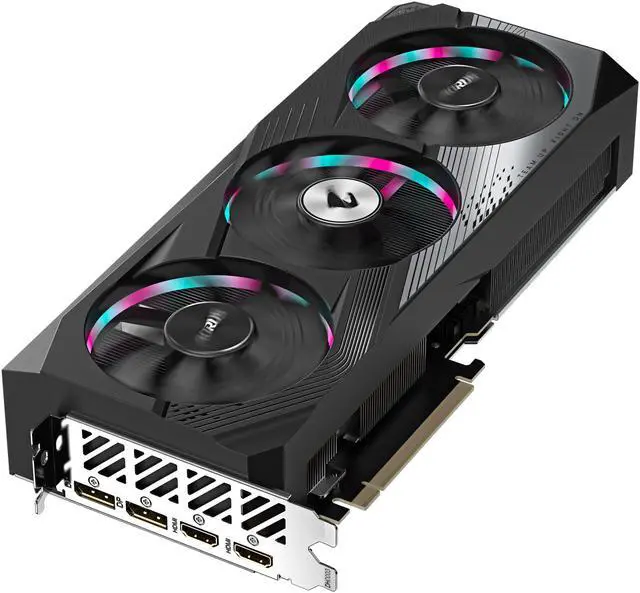 Alt view image 7 of 12 - GIGABYTE AORUS GeForce RTX 4060 Ti ELITE 8G Graphics Card, 3x WINDFORCE Fans, 8GB 128-bit GDDR6, GV-N406TAORUS E-8GD Video Card