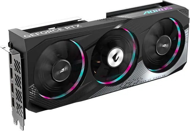 Alt view image 9 of 12 - GIGABYTE AORUS GeForce RTX 4060 Ti ELITE 8G Graphics Card, 3x WINDFORCE Fans, 8GB 128-bit GDDR6, GV-N406TAORUS E-8GD Video Card