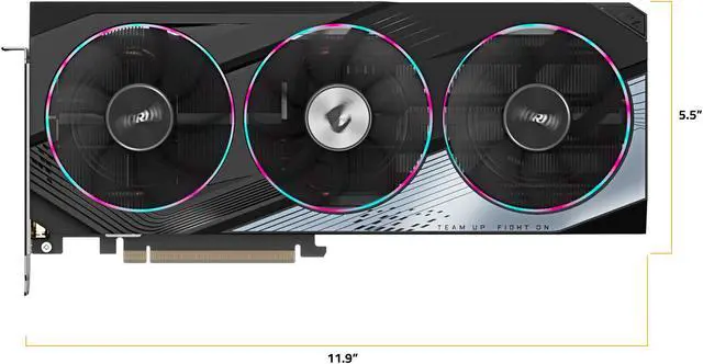 Alt view image 10 of 12 - GIGABYTE AORUS GeForce RTX 4060 Ti ELITE 8G Graphics Card, 3x WINDFORCE Fans, 8GB 128-bit GDDR6, GV-N406TAORUS E-8GD Video Card