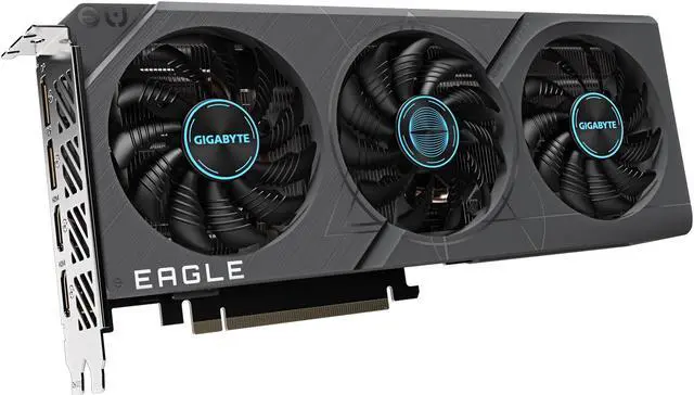 Alt view image 5 of 10 - GIGABYTE GeForce RTX 4060 Ti EAGLE OC 8G Graphics Card, 3x WINDFORCE Fans, 8GB 128-bit GDDR6, GV-N406TEAGLE OC-8GD Video Card
