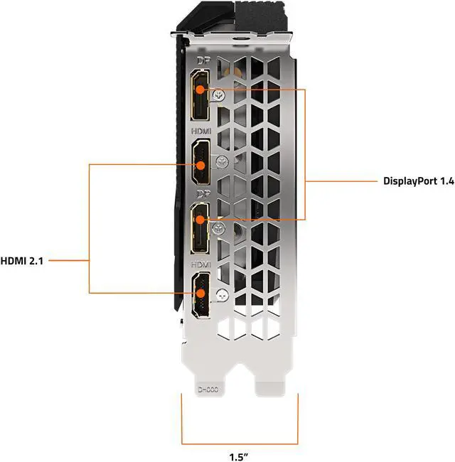 Alt view image 9 of 10 - GIGABYTE GeForce RTX 3060 GAMING OC 8G (rev. 2.0) Graphics Card, 2x WINDFORCE Fans, 8GB 128-bit GDDR6, GV-N3060GAMING OC-8GD Rev2.0 Video Card