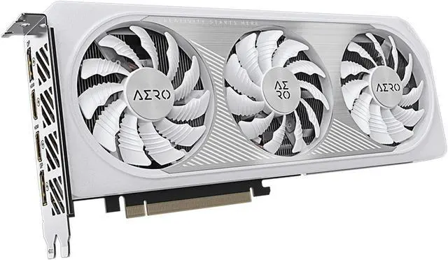 Alt view image 3 of 10 - GIGABYTE GeForce RTX 4060 AERO OC 8G Graphics Card, 3x WINDFORCE Fans, 8GB 128-bit GDDR6, GV-N4060AERO OC-8GD Video Card