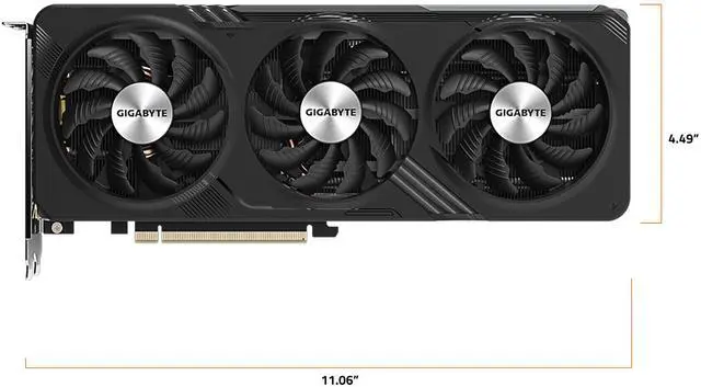 Alt view image 9 of 11 - GIGABYTE GeForce RTX 4060 GAMING OC 8G Graphics Card, 3x WINDFORCE Fans, 8GB 128-bit GDDR6, GV-N4060GAMING OC-8GD Graphics Card