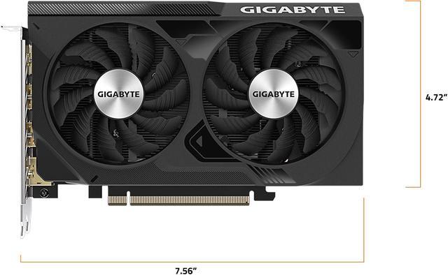 Alt view image 8 of 10 - GIGABYTE GeForce RTX 4060 WINDFORCE OC 8G Graphics Card, 2x WINDFORCE Fans, 8GB 128-bit GDDR6, GV-N4060WF2OC-8GD  Video Card