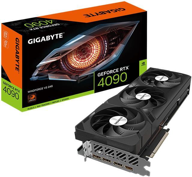 Alt view image 11 of 11 - GIGABYTE GeForce RTX 4090 WINDFORCE V2 24G Graphics Card, 3x WINDFORCE Fans, 24GB 384-bit GDDR6X, GV-N4090WF3V2-24GD Video Card