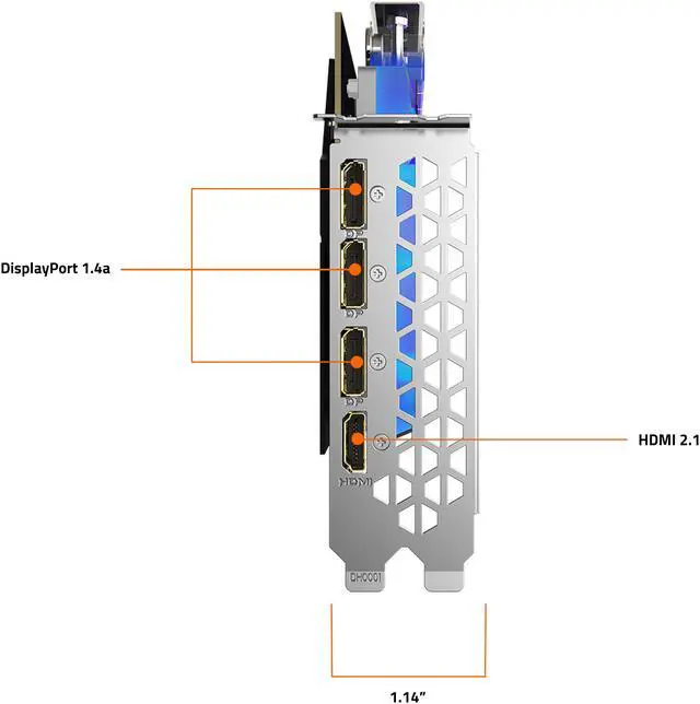 Alt view image 9 of 10 - GIGABYTE AORUS GeForce RTX 4070 Ti 12GB XTREME WATERFORCE WB Graphics Card, WATERFORCE Water Block Cooling System, 12GB 192-bit GDDR6X, GV-N407TAORUSX WB-12GD Video Card