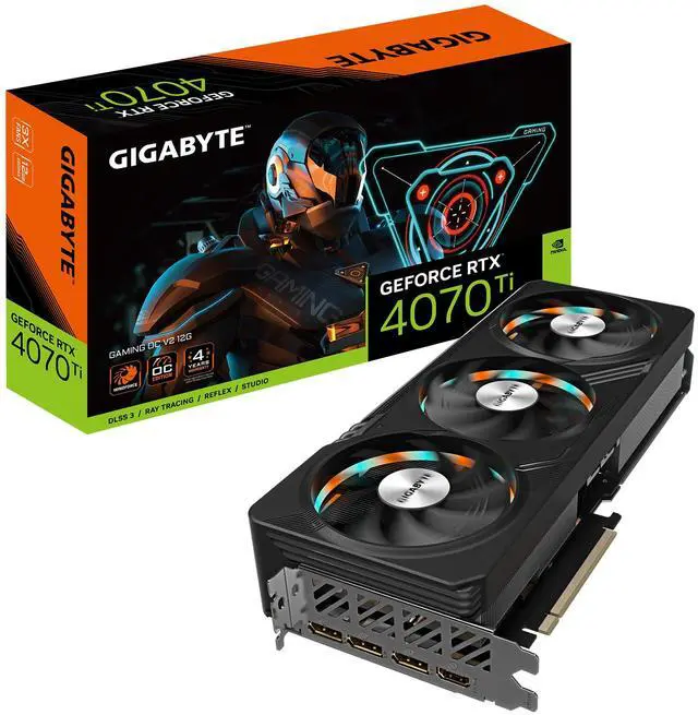Alt view image 11 of 11 - GIGABYTE GeForce RTX 4070 Ti GAMING OC V2 12G Graphics Card, 3x WINDFORCE Fans, 12GB 192-bit GDDR6X, GV-N407TGAMING OCV2-12GD Video Card
