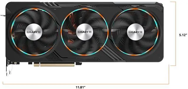 Alt view image 3 of 11 - GIGABYTE GeForce RTX 4070 Ti GAMING OC V2 12G Graphics Card, 3x WINDFORCE Fans, 12GB 192-bit GDDR6X, GV-N407TGAMING OCV2-12GD Video Card
