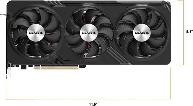 Alt view image 10 of 12 - GIGABYTE Radeon RX 7700 XT GAMING OC 12G Graphics Card, 3x WINDFORCE Fans 12GB 192-bit GDDR6, GV-R77XTGAMING OC-12GD Video Card