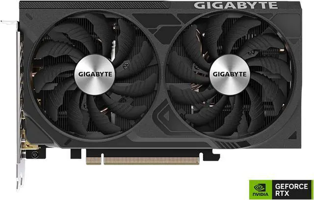 Alt view image 2 of 10 - GIGABYTE GeForce RTX 4060 Ti WINDFORCE OC 16G Graphics Card, 2x WINDFORCE Fans, 16GB 128-bit GDDR6, GV-N406TWF2OC-16G Video Card