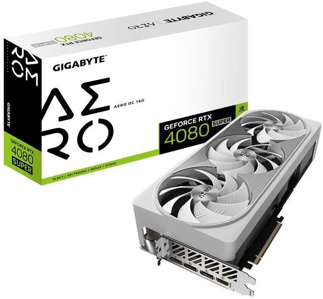 Alt view image 8 of 8 - GIGABYTE GeForce RTX 4080 SUPER AERO OC 16G Graphics Card, 3x WINDFORCE Fans, 16GB 256-bit GDDR6X, GV-N408SAERO OC-16GD Video Card