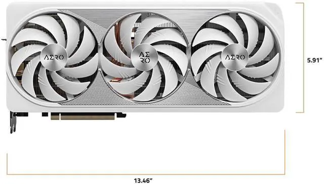 Alt view image 6 of 8 - GIGABYTE GeForce RTX 4080 SUPER AERO OC 16G Graphics Card, 3x WINDFORCE Fans, 16GB 256-bit GDDR6X, GV-N408SAERO OC-16GD Video Card