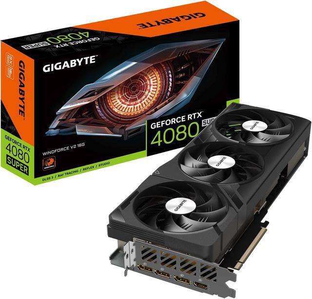 Alt view image 8 of 8 - GIGABYTE GeForce RTX 4080 SUPER WINDFORCE V2 16G Graphics Card, 3x WINDFORCE Fans, 16GB 256-bit GDDR6X, GV-N408SWF3V2-16GD Video Card