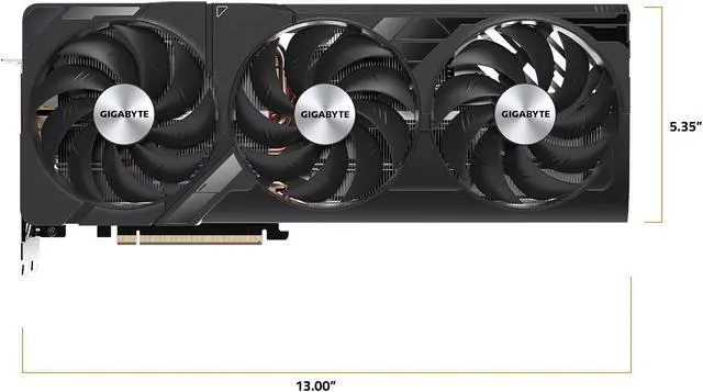 Alt view image 6 of 8 - GIGABYTE GeForce RTX 4080 SUPER WINDFORCE 16G Graphics Card, 3x WINDFORCE Fans, 16GB 256-bit GDDR6X, GV-N408SWF3-16GD Video Card