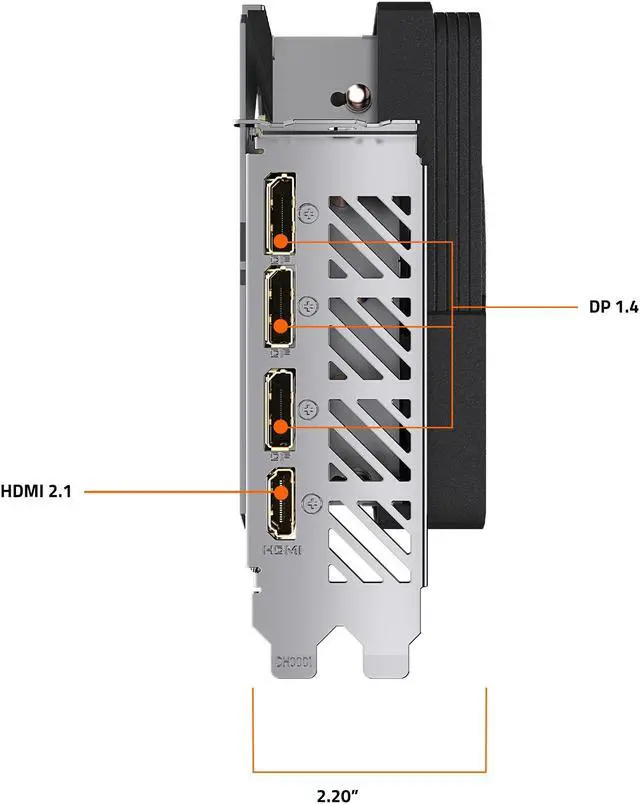 Alt view image 7 of 8 - GIGABYTE GeForce RTX 4080 SUPER WINDFORCE 16G Graphics Card, 3x WINDFORCE Fans, 16GB 256-bit GDDR6X, GV-N408SWF3-16GD Video Card