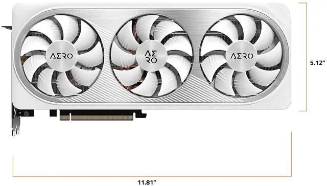 Alt view image 6 of 8 - GIGABYTE GeForce RTX 4070 Ti SUPER AERO OC 16G Graphics Card, 3x WINDFORCE Fans, 16GB 256-bit GDDR6X, GV-N407TSAERO OC-16GD Video Card