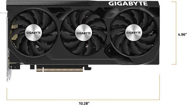 Alt view image 6 of 8 - GIGABYTE GeForce RTX 4070 Ti SUPER WINDFORCE OC 16G Graphics Card, 3x WINDFORCE Fans, 16GB 256-bit GDDR6X, GV-N407TSWF3OC-16GD Video Card