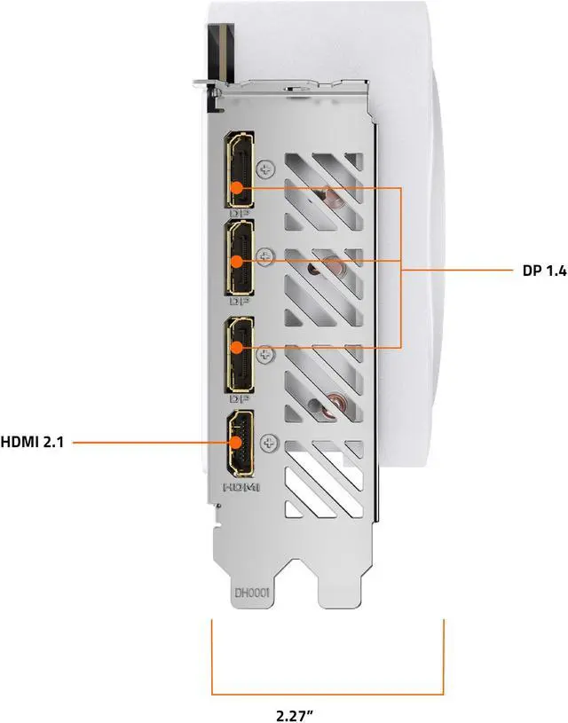Alt view image 7 of 8 - GIGABYTE GeForce RTX 4070 SUPER AERO OC 12G Graphics Card, 3x WINDFORCE Fans, 12GB 192-bit GDDR6X, GV-N407SAERO OC-12GD Video Card