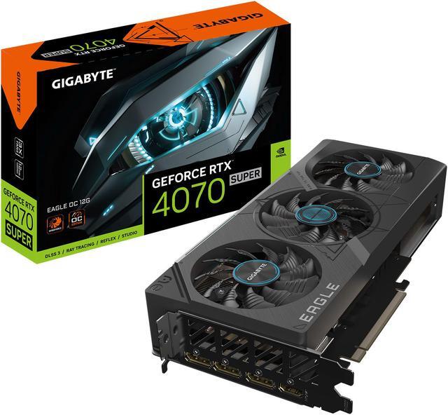Alt view image 8 of 8 - GIGABYTE GeForce RTX 4070 SUPER EAGLE OC 12G Graphics Card, 3x WINDFORCE Fans, 12GB 192-bit GDDR6X, GV-N407SEAGLE OC-12GD? Video Card