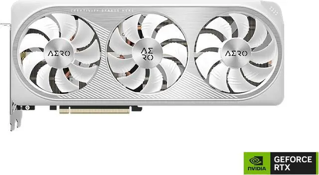 Alt view image 2 of 8 - GIGABYTE GeForce RTX 4070 AERO OC V2 12G Graphics Card, 3x WINDFORCE Fans, 12GB 192-bit GDDR6X, GV-N4070AERO OCV2-12GD Video Card
