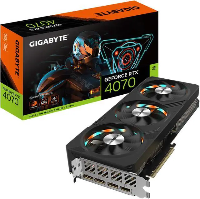 Alt view image 8 of 8 - GIGABYTE GeForce RTX 4070 GAMING OC V2 12G Graphics Card, 3x WINDFORCE Fans, 12GB 192-bit GDDR6X, GV-N4070GAMING OCV2-12GD Video Card