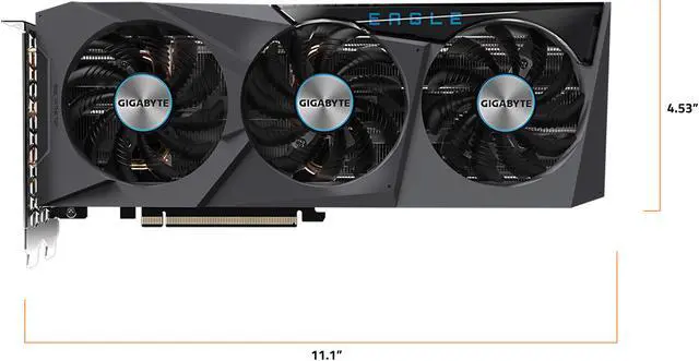 Alt view image 4 of 6 - GIGABYTE GeForce RTX 4070 EAGLE OC V2 12G Graphics Card, 3x WINDFORCE Fans, 12GB 192-bit GDDR6X, GV-N4070EAGLE OCV2-12GD Video Card