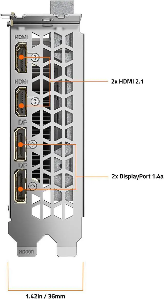 Alt view image 6 of 7 - GIGABYTE GeForce RTX 3050 EAGLE OC 6G Graphics Card, 2x WINDFORCE Fans, 6GB GDDR6 96-bit GDDR6, GV-N3050EAGLE OC-6GD Video Card