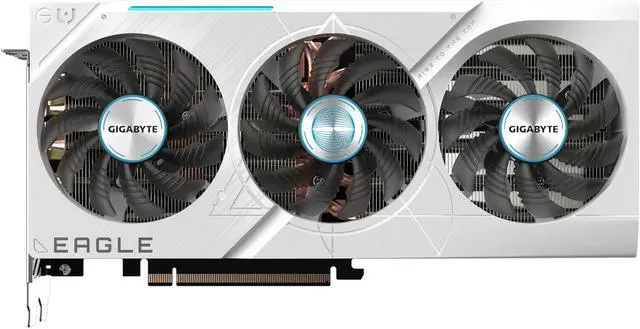 Main image of GIGABYTE GeForce RTX 4070 Ti SUPER EAGLE OC ICE 16G Graphics Card, 3x WINDFORCE Fans, 16GB 256-bit GDDR6X, GV-N407TSEAGLE OC ICE-16GD Video Card