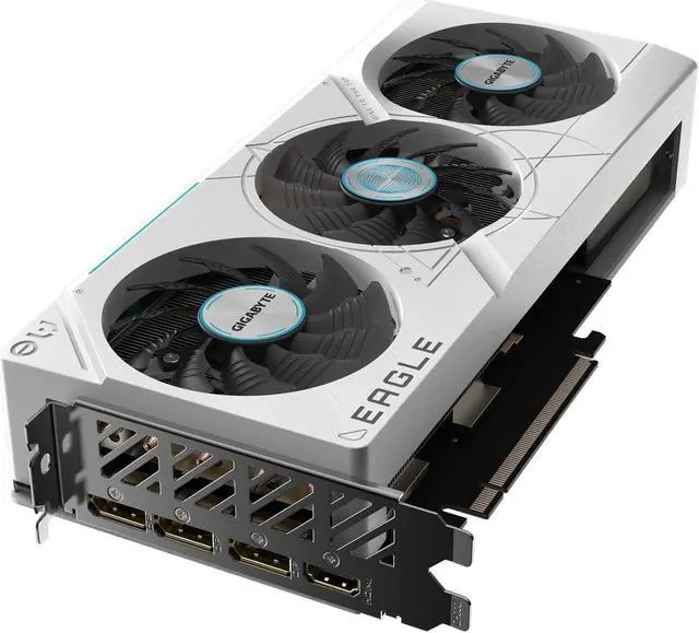Alt view image 4 of 8 - GIGABYTE GeForce RTX 4070 Ti SUPER EAGLE OC ICE 16G Graphics Card, 3x WINDFORCE Fans, 16GB 256-bit GDDR6X, GV-N407TSEAGLE OC ICE-16GD Video Card