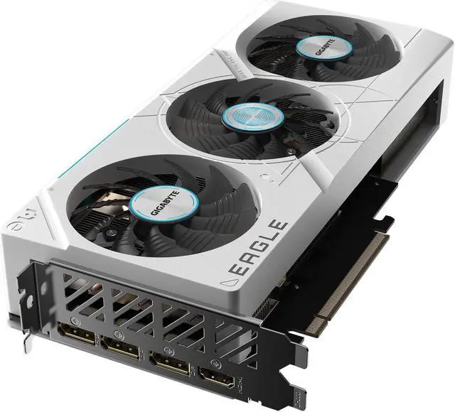 Alt view image 4 of 8 - GIGABYTE GeForce RTX 4070 SUPER EAGLE OC ICE 12G Graphics Card, 3x WINDFORCE Fans, 12GB 192-bit GDDR6X, GV-N407SEAGLEOC ICE-12GD Video Card
