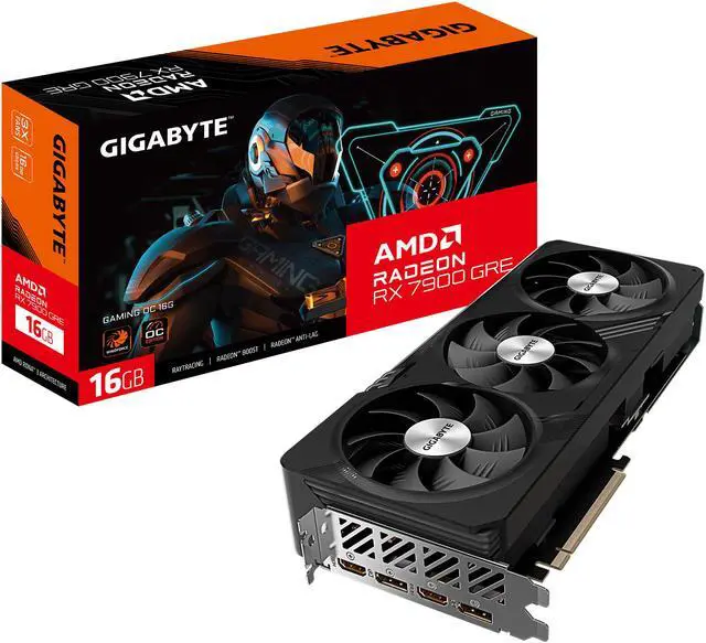 Alt view image 7 of 7 - GIGABYTE Radeon RX 7900 GRE GAMING OC 16G Graphics Card, 3x WINDFORCE Fans 16GB 256-bit GDDR6, GV-R79GREGAMING OC-16GD Video Card