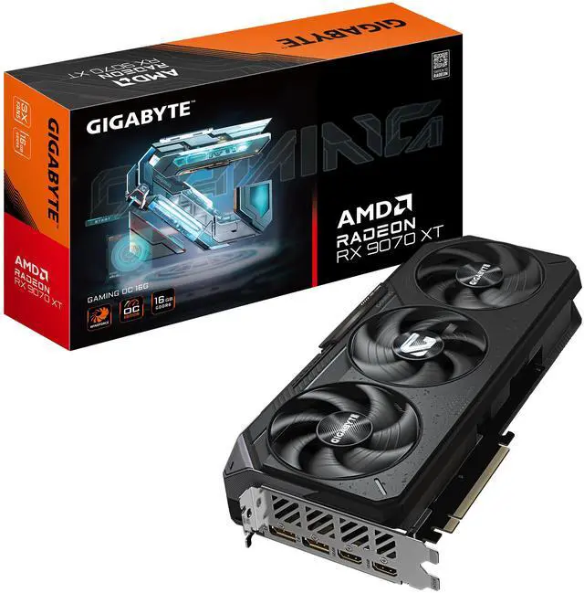 Alt view image 6 of 6 - GIGABYTE Gaming Radeon RX 9070 XT 16GB GDDR6 PCI Express 5.0 x16 Graphics Card GV-R9070XTGAMING OC-16GD