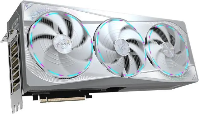 Alt view image 4 of 10 - GIGABYTE AORUS GeForce RTX 5080 16GB GDDR7 PCI Express 5.0 ATX Graphics Card GV-N5080AORUSM ICE-16G